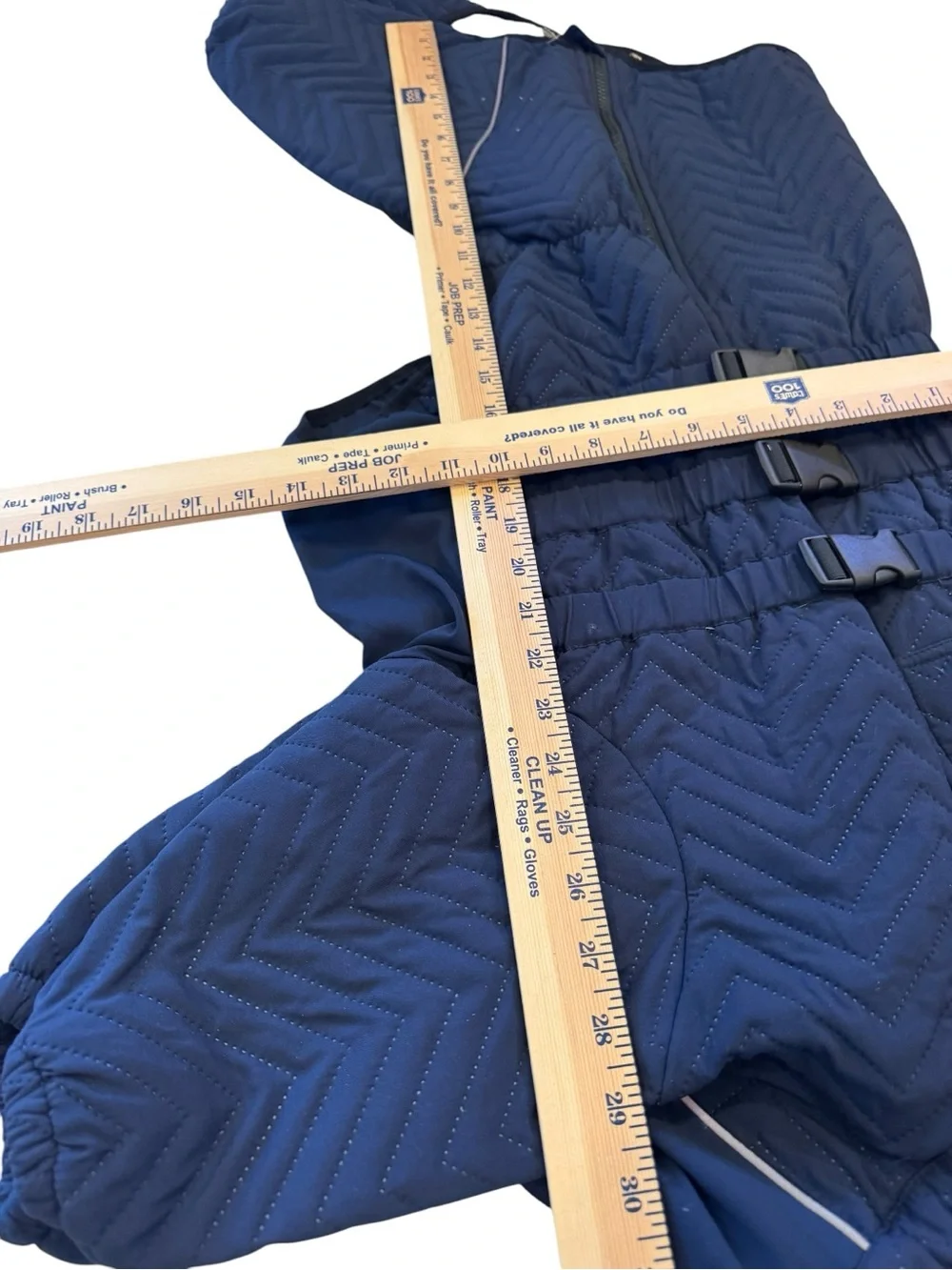 Lovelonglong Navy Quilted Dog Coat 4XL Zip Up Cold Weather Jacket NWOT